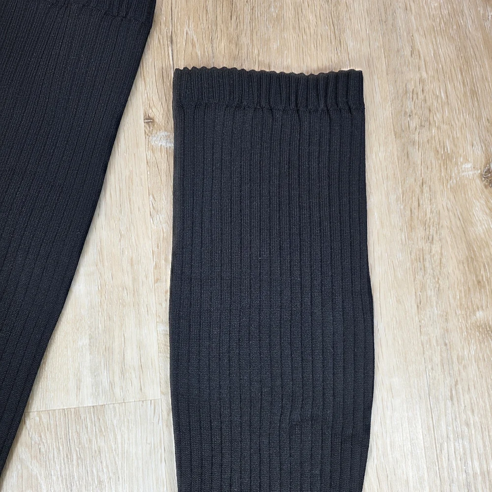 🆕️Zara Elegant Black Pull-on Knee-High Point Toe Women's Boots 6